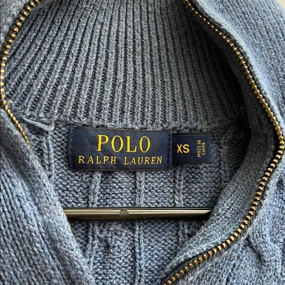 Polo by Ralph Lauren Blue Knit Sweater 100% cotton